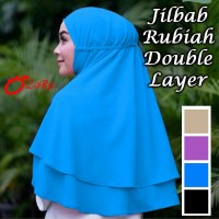 Jual jilbab rubia double layer hijab rubiah pastan instan khimar instant Murah