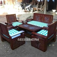 sofa meja kursi tamu kayu jati ukir khas Jepara murah free ongkir