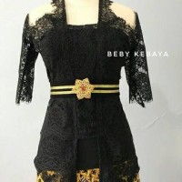 Kebaya rangrang modif tile hitam