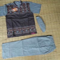 BAJU ANAK LAKI KOKO ANAK 8-9 TAHUN MERK ANNAS KATUN CASSANOVA BORDIR