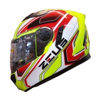 Zeus ZS-813 Helm Full Face - ZYEL#809 AN5 Red Not kyt agv arai shoei