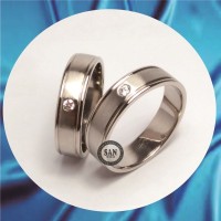 cincin kawin couple emas putih dan palladium p666