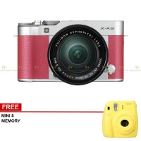 PROMO - Fujifilm X-A3 Kit 16-50mm Lens (Pink) Mirrorless Kamera