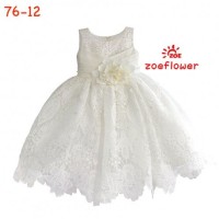 Dress Party Warna Putih Gaun Pesta Anak Lux Clothes Satin Bridal Payet