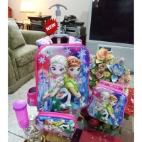 New Tas Trolley Anak Sekolah 6 Roda 4in1 Ada Tali Ransel Import