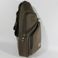 Tas Slempang Shoulder Bag Pria Branded AIGNER GRAY (Bah Diskon