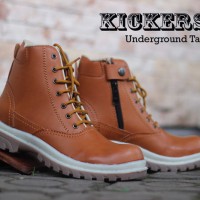 Promo Sepatu Touring Priab Kickers Boots Safety Underground Warna Tan