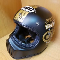 Jual Helm Cakil HBC Born To Ride Black Gold Berkualitas