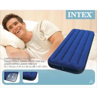 Intex Flocked Air Bed Twin Kasur Ranjang Angin Untuk Di Kamar