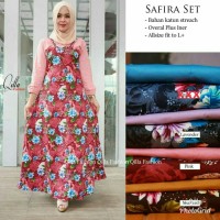 SAFIRA SET(busan wanita,gamis,setelan,dress,baju remaja,kekinian,hijab