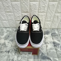 sepatu vans era canvas classic black white miror quality