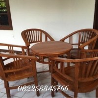 Meja Kursi Tamu Model Betawi, Kursi Teras Hias Ruang Depan Jati Tua