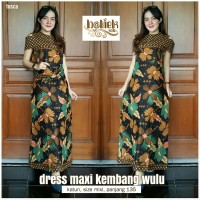 Jual dress batik panjang lengan pendek murah Ukuran allsize Murah