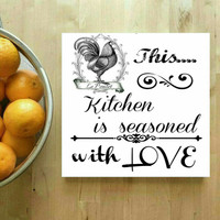 Jual Poster Hiasan Dinding Wall Decor Kayu Untuk Dapur/Kitchen Murah