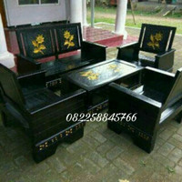 TERMURAH kursi tamu ukir bunga Matahari kayu jati Jepara free Ongkir