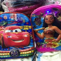 Tas Ransel Sekolah Anak TK Timbul Hologram 5D ada Lampu CARS MCQUEEN