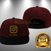 Topi CUSTOM Topi Snapback INSTAGRAM CUSTOM ID Motifkita