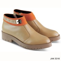 Boots wanita kulit super - Sepatu pantofel kerja-sepatu artis JKc