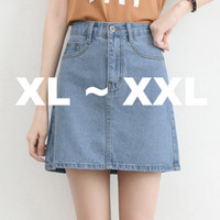 (#6153 XL/XXL)Momoland Denim Skirt/Rok Pendek/Rok Jeans/Rok Mini