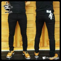 TERBARU CELANA JEANS DENIM HITAM TIDAK LUNTUR