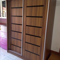 Lemari pakaian 2 Pintu slide olympic Uk 150x55x194cm
