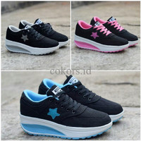 Sepatu Wedges Converse Kets High - Sneakers Wanita - Casual Sport
