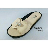 Sandal flat wanita trepes casual formal trendy ringan SUMIKO JL 100-1