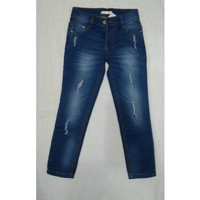 celana panjang jeans anak perempuan sobek umur 7-9 tahun