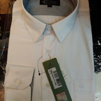 Kemeja Formal: Lengan Panjang Cardinal Original Putih Motif