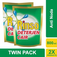 Jual Rinso Deterjen Cair Anti Noda 800ml - Twin Pack Murah