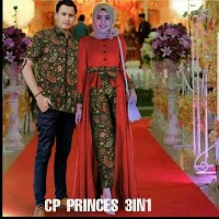 baju tanah abang stelan cp couple Kebaya pesta merah