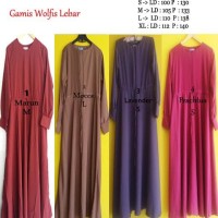 Baju Gamis / Fashion Wanita / Gamis wolvis lebar/ gamis wolfis murah