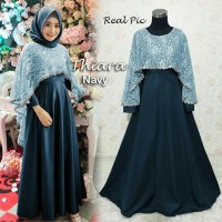 Jual GAMIS MAXI DRESS BAJU MUSLIM PESTA : BW4209 THIARA BRUKAT Murah