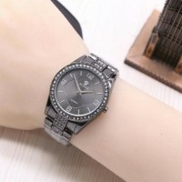 Jam Tangan Wanita Rolex Semi Ori / Jtr 1172 Hitam