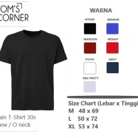 Jual KAOS OBLONG POLOS | KAOS POLOS KATUN 30s |T SHIRT PRIA | KAOS PRIA Murah