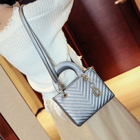Tas Fashion Dior Granville Lady Chevron V Quilted Bukan Chanel Import