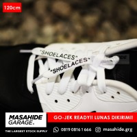 OFF WHITE LACES | OFFWHITE LACES - SHOELACES - WHITE 120cm TALI SEPATU