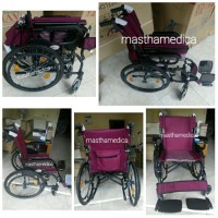 Kursi roda Travel Traveling Umroh / Haji Apollo AVICO + Rem Pendorong