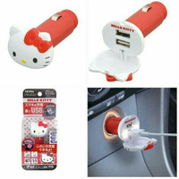 Jual charger mobil hello kitty original sanrio jepang Murah