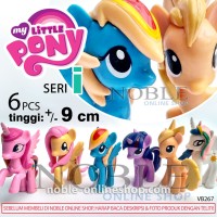 Jual Little Pony Figure 6pcs-Kuda Poni-Toys-Koleksi Mainan Pajangan-VB267 Murah