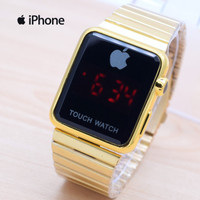 JAM TANGAN IPHONE TOUCH WATCH GOLD