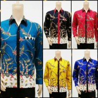 kemeja hem batik jumbo lengan panjang naura madura