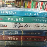 NOVEL TERBARU sepaket buku tere liye hujan,pulang,rindu,bulan,matahari