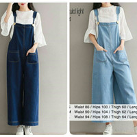 overall pocket jeans pants/celana kodok hijab /fashion muslim remaja
