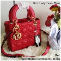 Tas Pesta Cantik Dior Lady Dove Mini Super Tas Wanita Kualitas Import