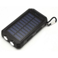 Jual Power Bank Solar Panel Murah 12000mAh 2 USB Senter Kompas Murah