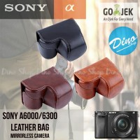 Sony Alpha A6000 / A6300 Leather Bag / Case / Tas Kamera MirrorLess