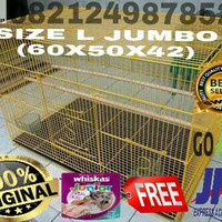 Kandang Burung Ternak Umbaran SIZE L (60X42X50).