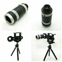 Jual Lensa Tele Telezoom 8X Bonus mini Tripod untuk HP Smartphone Murah