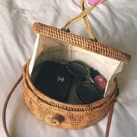 Jual Tas Rotan Bulat (M) with Lining MURAH! Murah